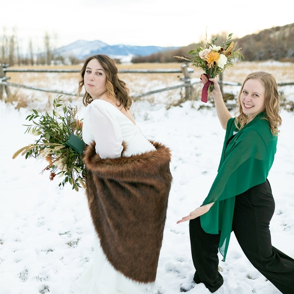 Foux Fur Shawl - Picture 6 of 7